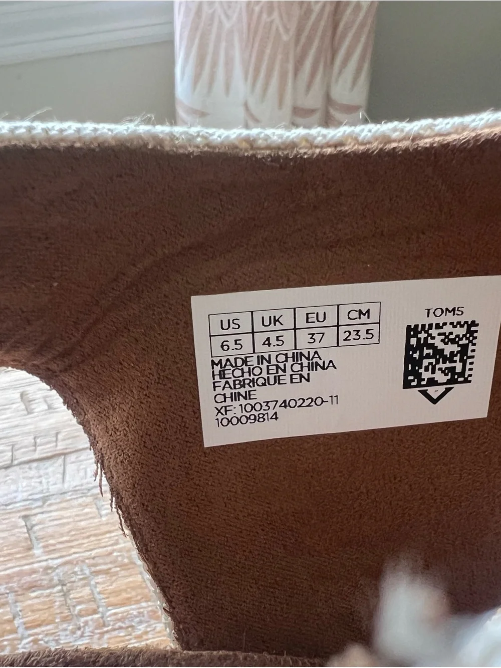 Like New TOMS Women's Majorca Cutout Wedge Sandals - Natural - Size 6.5
